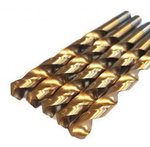 Brocas helicoidales HSS 10mm x5 piezas para WT-406