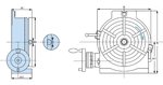Divisor vertical / horizontal - plato giratorio 150mm