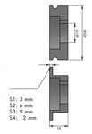 Dispositivo frontal manual de 0.8x110mm