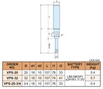 Sonda de borde diámetro 32/10 con LED