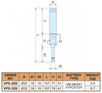 Sonde de bord diamètre 20 / 10 avec led et beeper