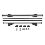 Portaequipajes de techo para riel de techo cerrado 120cm aluminio 75kg