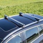 Portaequipajes de techo para riel de techo cerrado 120cm aluminio 75kg