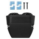 Kit de superficie: Toma DIN + puerto USB doble tipo A 2x2100mA