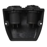 Kit de superficie: Toma DIN + puerto USB doble tipo A 2x2100mA