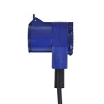 Cable alargador CEE de 10 m con enchufe de contraste acodado + toma Schuko de 3 x 1 5 mm²