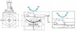 Pinza mecánica para máquina de 2 ejes - súper abierta 110mm