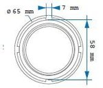 Tuerca de transmisión (8 velocidades bus) scania 65mm