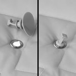 Kit de montaje con ventosa para aislamiento de ventanas (juego de 4)