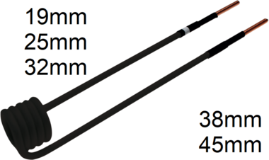 Bobina de induccion, 19 mm, para calentador de induccion BGS 2169