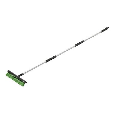 Water broom with garden hose connector