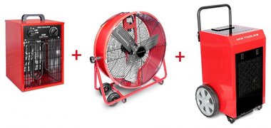 Kit secador BD90P + Ventilador MV600L + Calentador