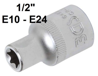 Llave de vaso E-Torx entrada (1/2) E10-E24