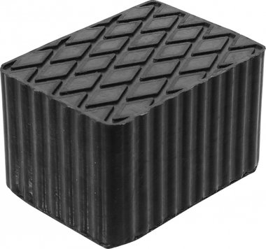 Bgs technic Rubberen pad  voor hefplatforms  160 x 120 x 100 mm