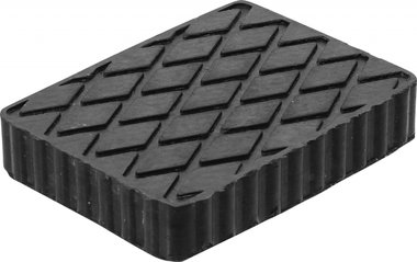 Bgs technic Rubberen pad  voor hefplatforms  160 x 120 x 30 mm