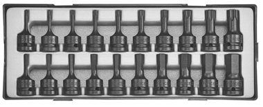 Módulo 20 dados de impacto y hexagonales de 1/2 Torx