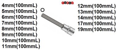 Tapas de bit Inbus 1/2 (100mmL)