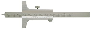 Medidor de profundidad con punto de medición de acero templado intercambiable 0-200mm