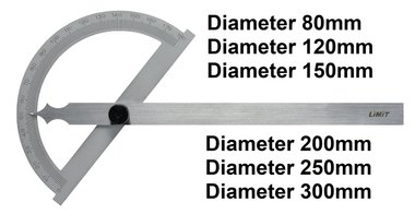 Arco de grados / calibre de grados 180°