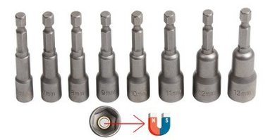 Tapones para brocas magneticas 8 piezas