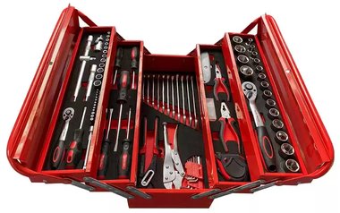 Caja de herramientas de 86 piezas