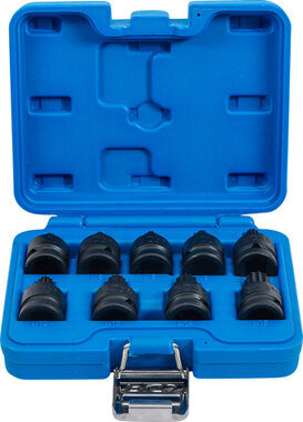 Conjunto de hembra de bit de impacto 12,5 mm (1/2 ) Spline (para XZN) M4 - M16 9 pz.