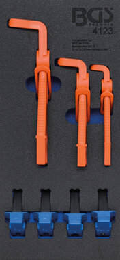 Bandeja de herramientas 1/3: Alicates de abrazadera 7 piezas