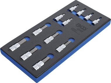 Bandeja de herramientas 1/3: Juego de conectores de bits Hexagono interno 12.5 mm (1/2)