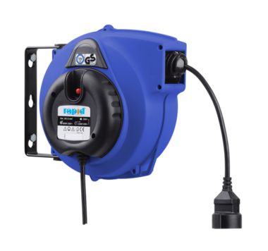 Enrollador de cable profesional automatico de 230 V~ con 15 m de cable