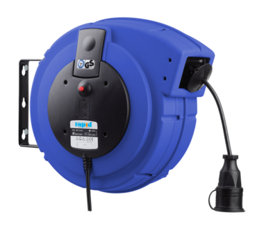 Enrollador de cable profesional automatico de 230 V~ con 25 m de cable