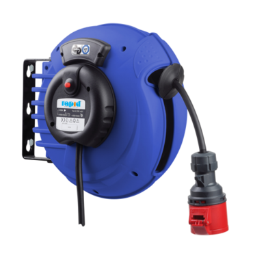 Enrollador de cable profesional automatico de 400 V con 10 m de cable