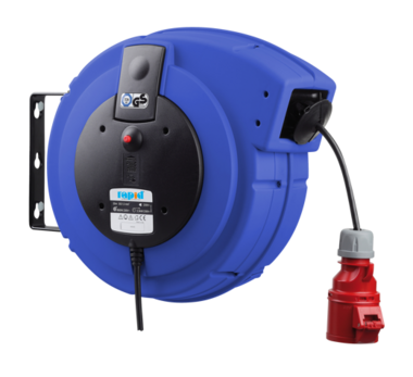 Enrollador de cable profesional automatico de 400 V con 15 m de cable