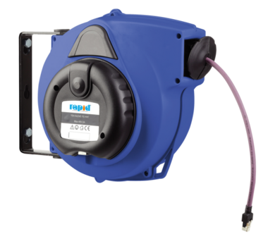 Carrete de cable automatico profesional con 15 m de cable LAN