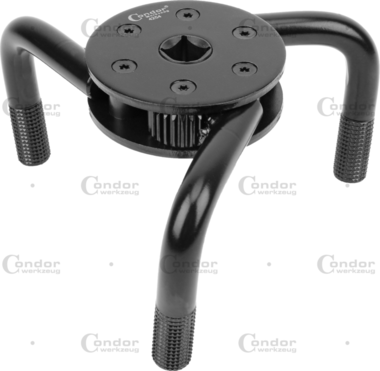 Llave de tres brazos para filtros de aceite y aire de 1/2 diametro 80-140 mm