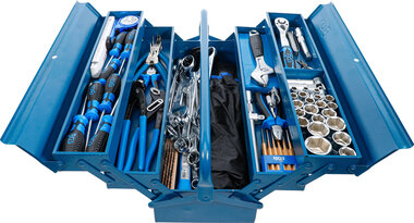 Maletin de herramientas metalico incl. surtido de herramientas 137 piezas