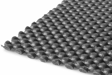 PVC en rollo 10mx1500mmx3mm perforado gris oscuro