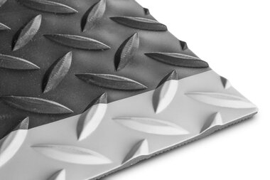 PVC en rollo 22,8m x 910mm x 4,7mm tablero de control leña g/zw