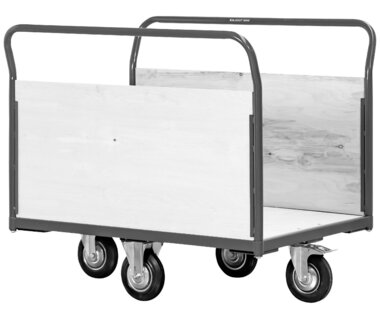 Carro de transporte 360° 2 paredes laterales 500kg