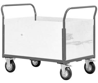Carro de transporte grande 4 paredes 500kg