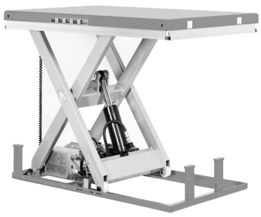 Mesa elevadora de tijera electrohidraulica 990 mm 1000kg 230V