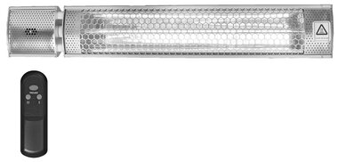 Calefactor infrarrojo 2000w con lampara dorada