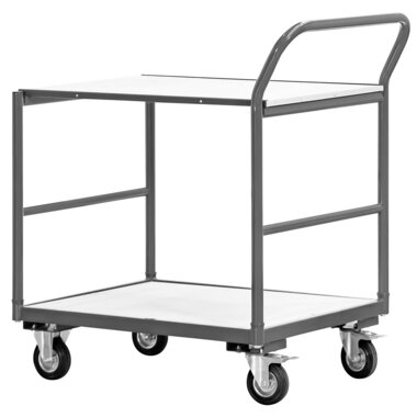 Carro de cama plana 2 estantes 250kg