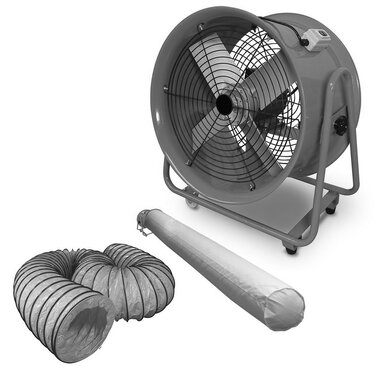 Ventilador 400 mm con accesorios