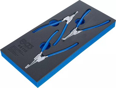 Juego de alicates para anillos de reten de ejes de transmision 3 piezas