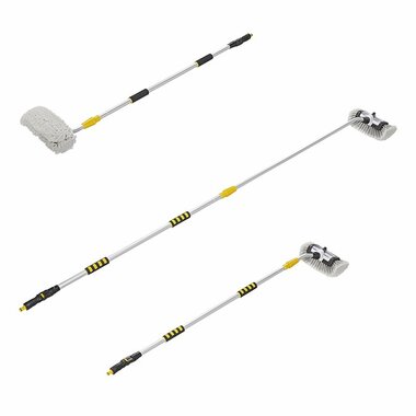 Cepillo de lavado 3D con deposito de jabon y mango ajustable telescopico 2,5 metros