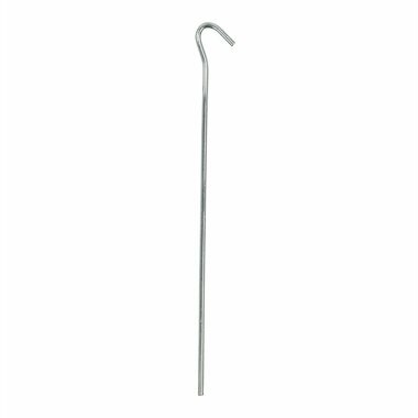 Estaca de tienda de metal de 25 cm con ojo abierto