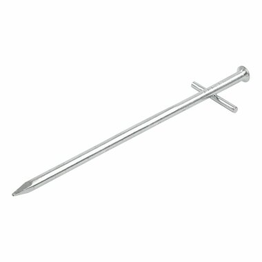 Pasador de roca de 17 cm de metal con pasador transversal soldado