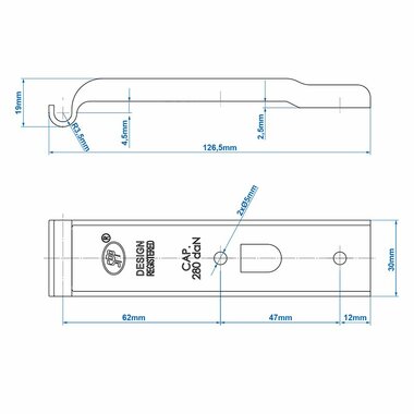 Contraparte para cerradura de tension SPP Z-02