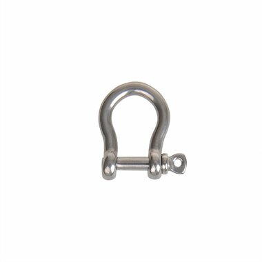 Grillete de arpa corto de 5 mm  acero inoxidable A4 AISI 316  1.000 daN