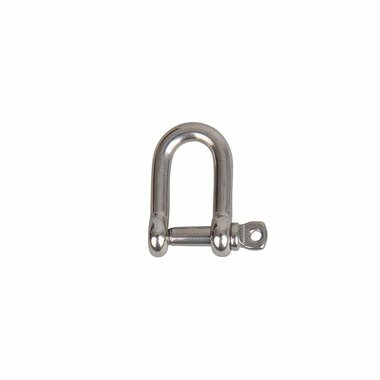 Grillete D corto de 4 mm  acero inoxidable A4 AISI 316  750 daN